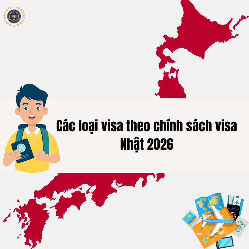 Các loại visa Nhật bản 2026