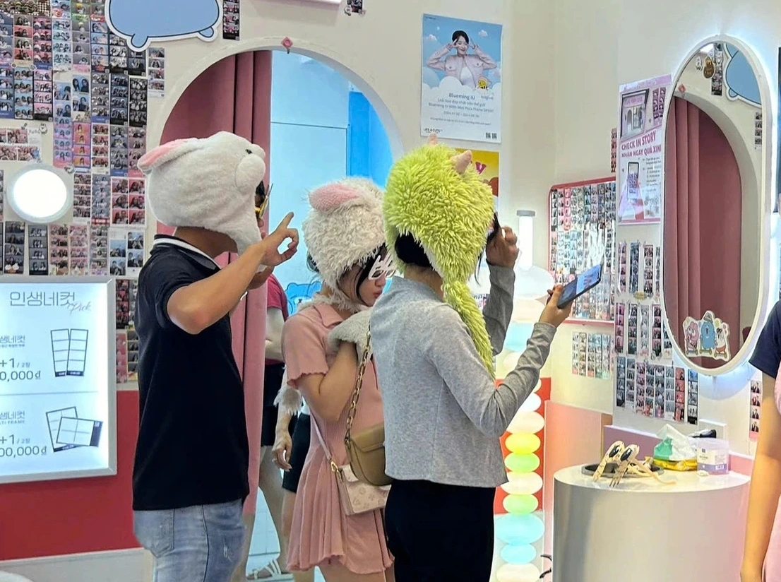 Chụp ảnh photobooth tại Hàn